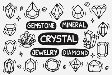 set of gemstones good for background, wallpaper, element design, icon, etc