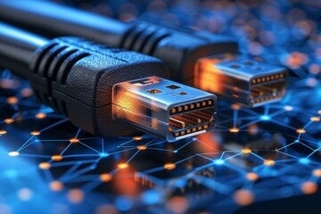 Green rj45 ethernet cable for high speed network connectivity and reliable data transfer solutions