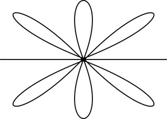 black and white flower