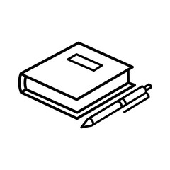 Book and Pen Icon