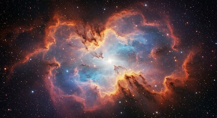 Cosmic Heartbeat: Nebula's Embrace