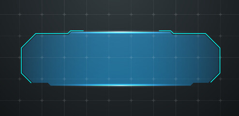 futuristic lower thirds or technology box vector