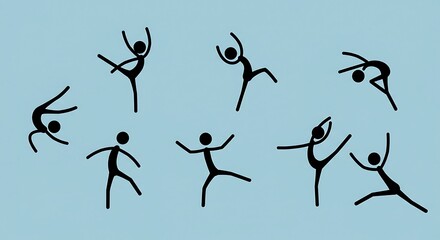 Dynamic Stick Figure Dance AI Generated