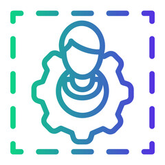 attitude Line Gradient Icon