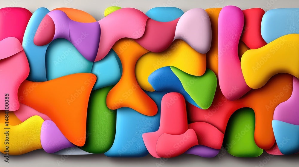 Poster colorful pattern background with soft texture and gradients in vibrant modern hues