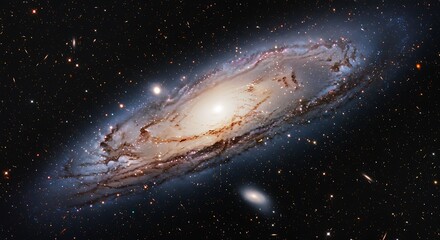 Cosmic Swirl: A Galaxy's Embrace