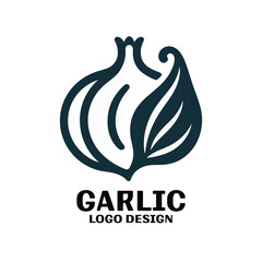 Garlic Vector Logo Design