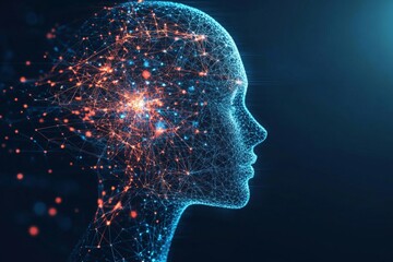 ai digital head background