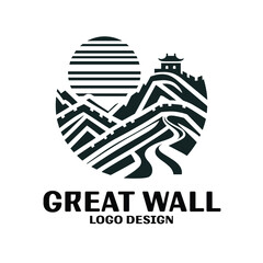Great Wall Vector Logo Design