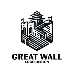 Great Wall Vector Logo Design
