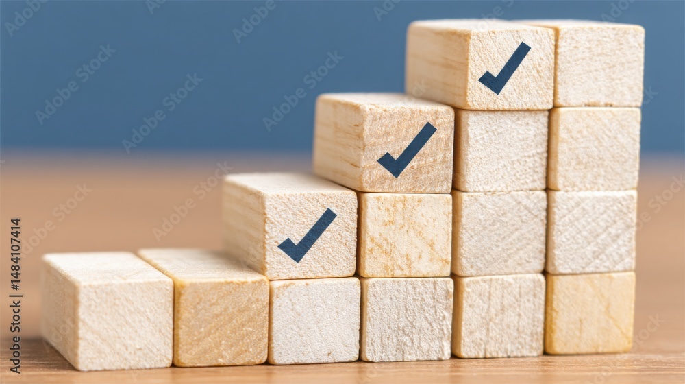 Poster conceptual icon for categorizing outcomes based on success and partial results in a group setting fo