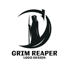 Grim Reaper Vector Logo Design