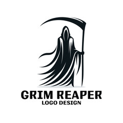 Grim Reaper Vector Logo Design
