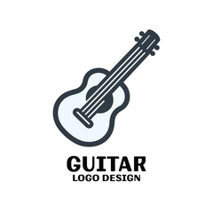 Guitar Vector Logo Design