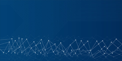Abstract Technology Network Background Illustration. modern vector