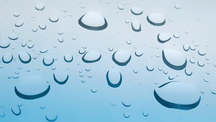 Rain drops on window glass, Natural Pattern of raindrops