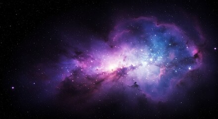 Fototapeta premium Cosmic Nebula: A Digital Dreamscape