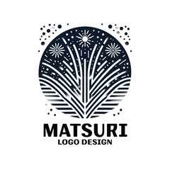 Naklejka premium Matsuri Vector Logo Design