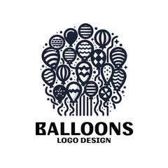 Balloons Vector Logo Design