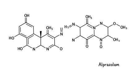 Alprazolam: A Detailed Chemical Structure Visualization