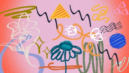 Fototapeta premium easter eggs and flowers