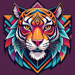 tiger head vector