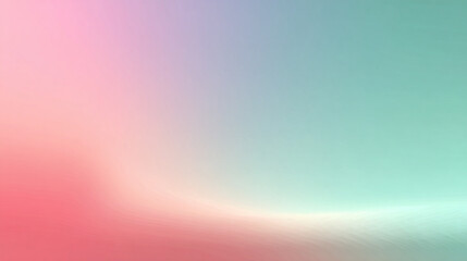 A plain white background with a soft gradient transition of teal and pink tones. The smooth blending of colors creates a serene, calming effect, perfect for minimalistic designs or subtle, peaceful vi