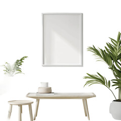 clean and simple poster design in modern room

