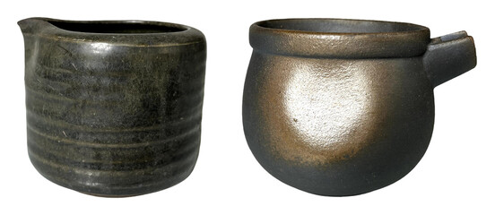 Ceramic pottery art artisan workshop display of decorative indoor objects and crafts