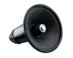 sound speaker with unique artistic design, featuring sleek black finish and textured surface, perfect for enhancing audio experiences in modern settings