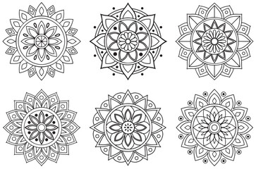 Editable Mandala Vector Bundle: Ideal for Meditation and Craft Projects