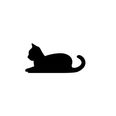 Cat vector logo design