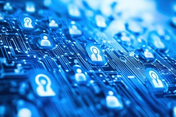 digital profile background