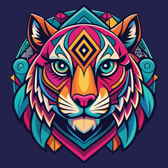 tiger head vector