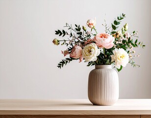 깨끗한 배경, 화병, 화병에 꽃혀진 꽃, 꽃병, 데코, 인테리어,clean background, vase, flowers in vase, vase, deco, interior © CHOISH