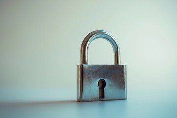 Fototapeta premium padlock isolated on white