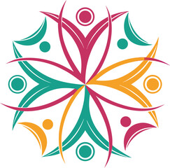 abstract floral design