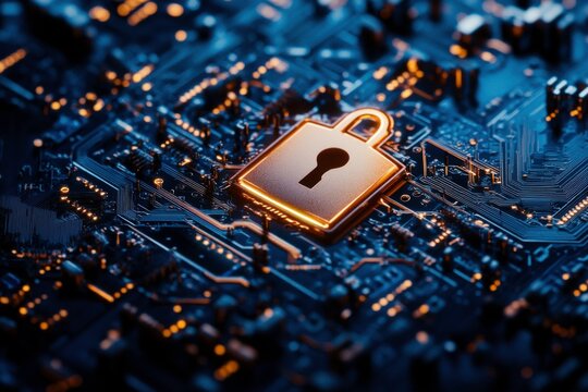 digital lock on circuit board