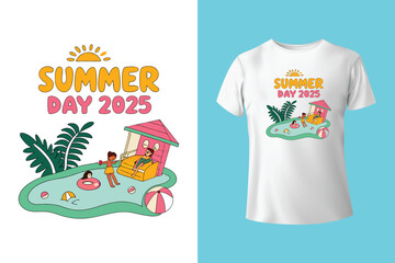 Vector summer t shirt design