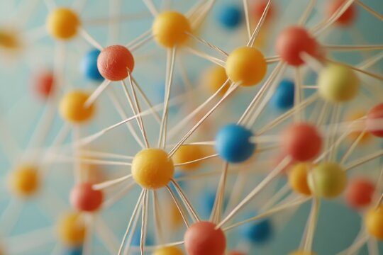 connecting colorful balls