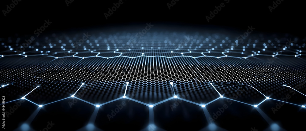 Fototapete abstract geometric hexagon pattern background design
