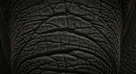 Ancient Wisdom: A Close-Up of Elephant Skin Texture