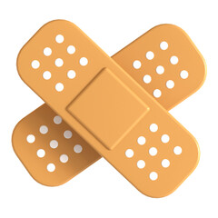 band aid 3d icon illustration
