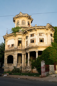 Typical houses in the neighborhoods of Havana, Cuba