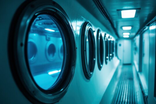 window of submarine - Powered by Adobe