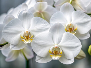white orchid flower. orchid, flower, nature, blossom, bloom, plant, beauty, flora, petal, spring, flowers, tropical, phalaenopsis, botany, floral, white, macro, stem, orchids, yellow, branch, exotic, 