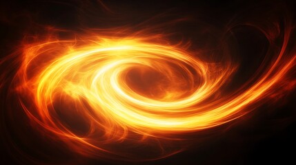 Abstract swirling flame design