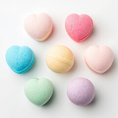 Fototapeta premium Bath bombs set various colors and scents