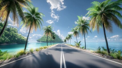 Discover the beauty of a tropical island through winding pathways.