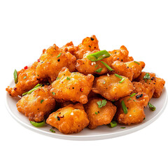 traditional indian snacks pakoda and chilla isolated
